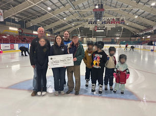 Lions Present $1000 Donation to Tricentarena Skating Club